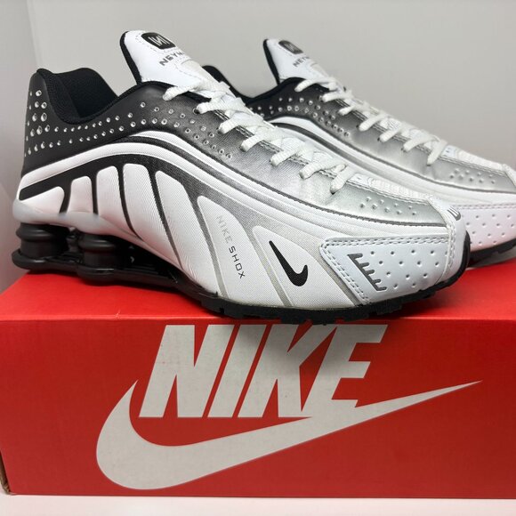 Mens Nike Shox Neymar - Black, White, and Silver - Picture 2 of 7